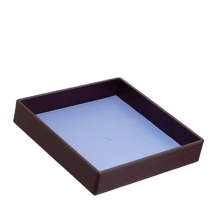 DUDU Entryway Designer Colored Leather Pocket Tray with Gift Box