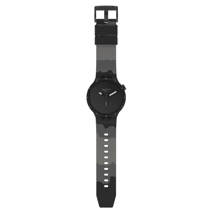 Swatch Bioceramic Basalt Originals Big Bold 47mm SB03B110 Watch