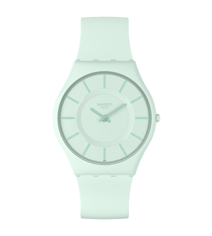 Swatch orologio TURQUOISE LIGHTLY Originals Skin 34mm SS08G107 - Capodagli 1937