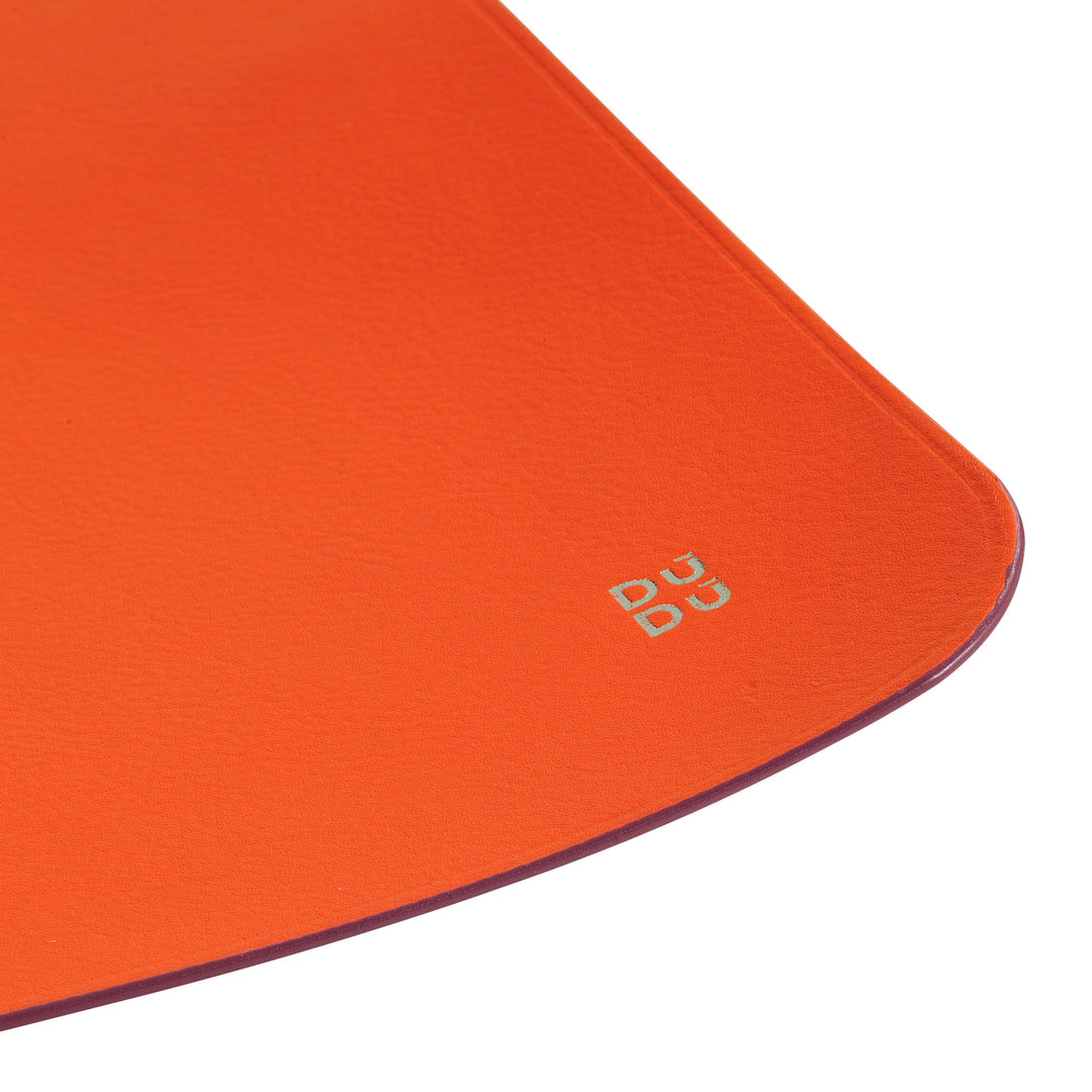 DUDU Soft Leather Mouse Mat, Thin, Design, 25x22 cm, Non-Slip, Desk Mouse Pad, Colorful