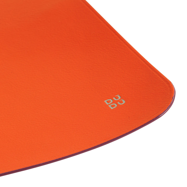 DUDU Soft Leather Mouse Mat, Thin, Design, 25x22 cm, Non-Slip, Desk Mouse Pad, Colorful