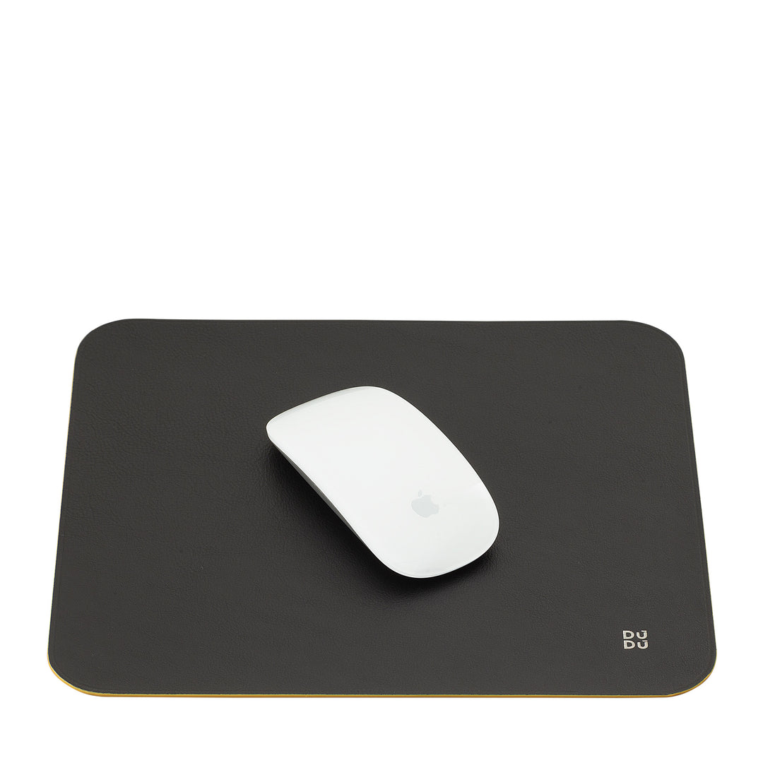 DUDU Soft Leather Mouse Mat, Thin, Design, 25x22 cm, Non-Slip, Desk Mouse Pad, Colorful