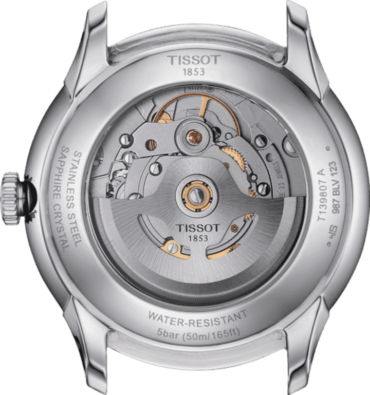 Tissot orologio Chemin Des Tourelles Powermatic 80 39mm antracite automatico acciaio T139.807.11.061.00 - Capodagli 1937