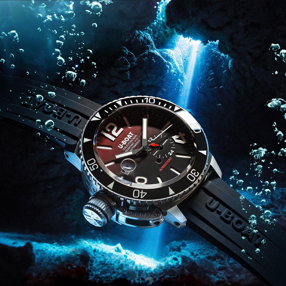 U-BOAT Sommerso Keramiek Bordeaux/MT horloge 46 mm bordeaux automatisch staal 9521 - Capodagli 1937
