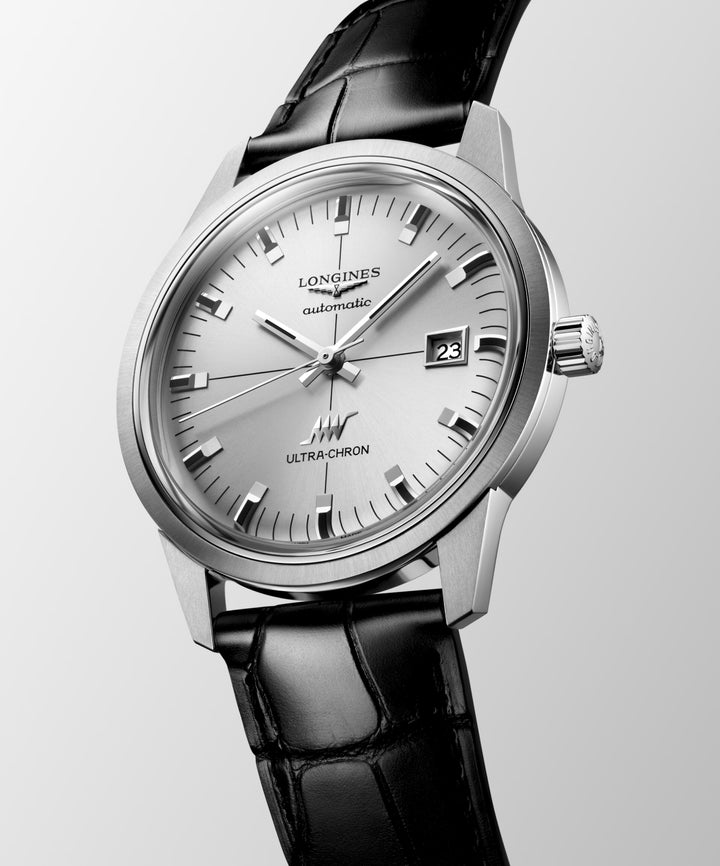 Longines watch Ultra-Chron Classic 40mm silver automatic steel L2.937.4.72.2