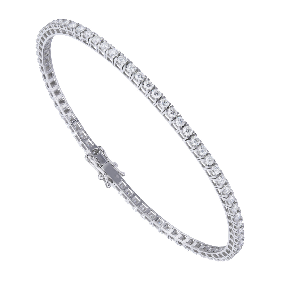 World Diamond Group tennisarmband met vierkante rand cm. 17,5 ct. 0,59 BTQ110DI1-20014110125