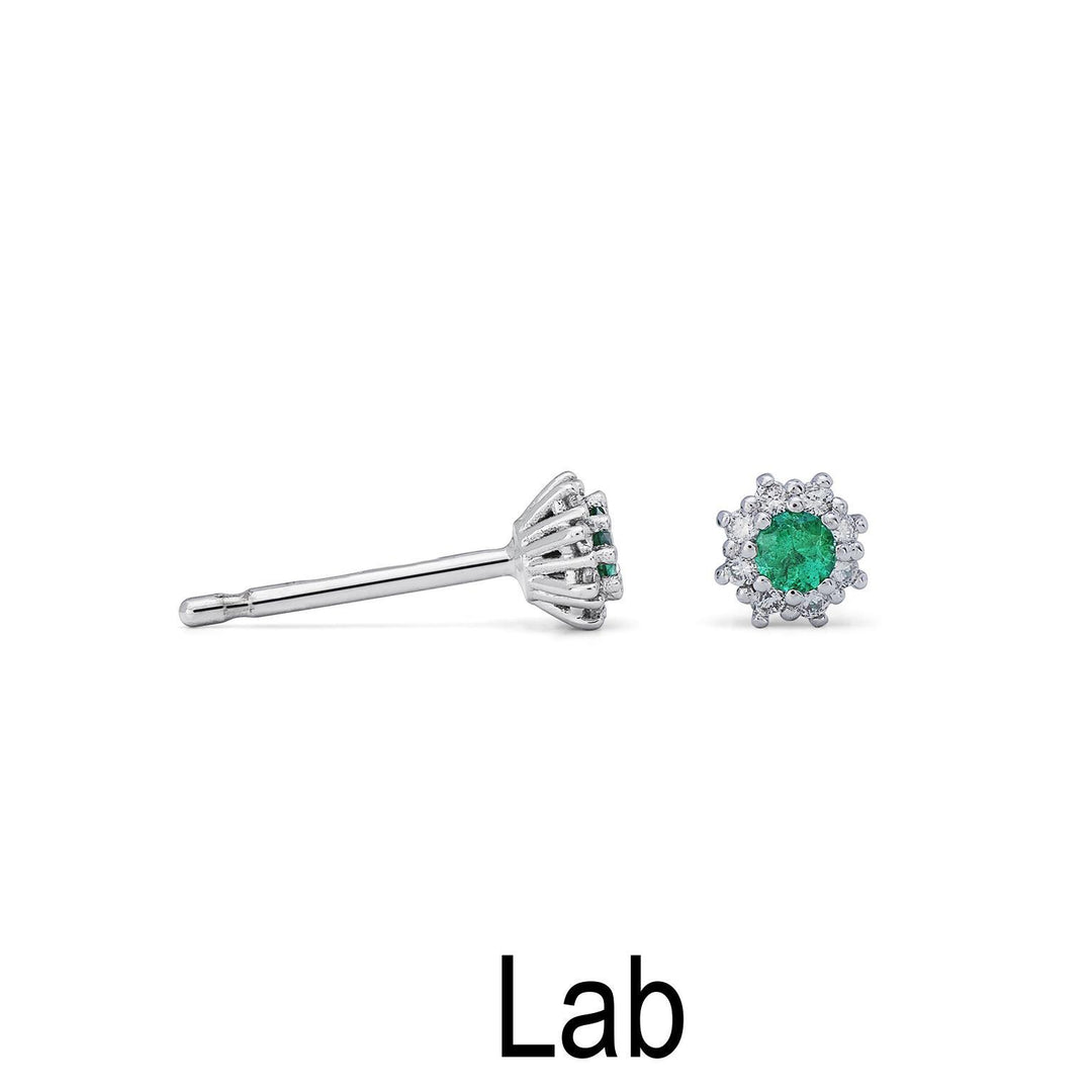 Nihama oder 18 Karat Smaragd ct.0,14 Durchm. 0,08 ct Größe 1 NO5066O4SML014