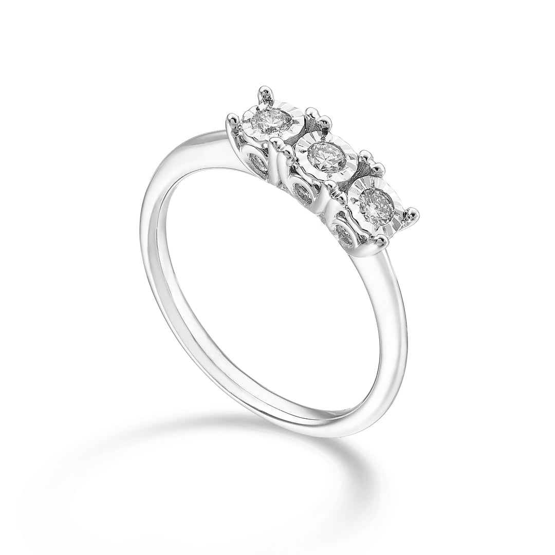 Nihama een 18k lineaire trilogie 0,16 ct NA5176O4BR016