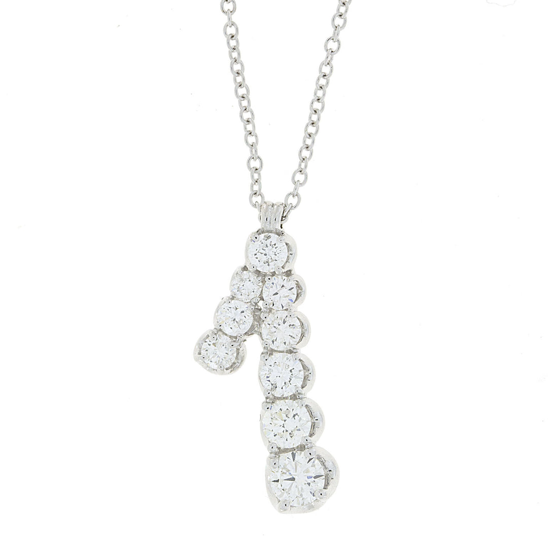 Golay contrastketting met witte diamanten GNE3009-65-14357110448