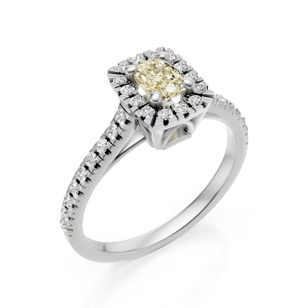 Golay cushion ring fancy yellow shank contour inc ASLC631DFY-25048110076