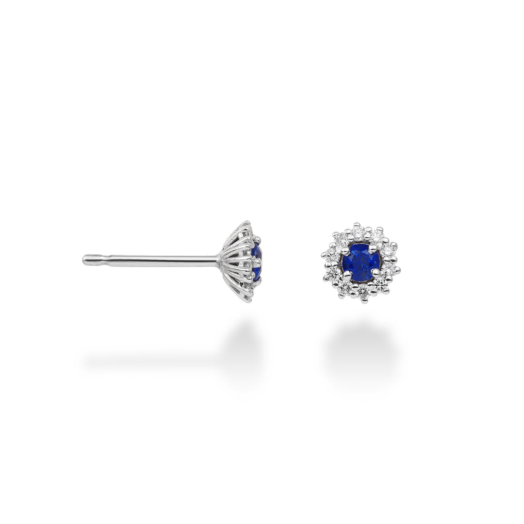 Nihama oder 18 Karat Saphir Nr. ct.0,24 Durchm. 0,14 ct Größe 2 NO5067O4ZFN024