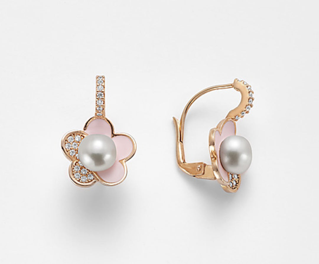 Mikiko oder AG925 FW Bot 7,5/8 Edelstein Swarovski rosa Emaille MO7495A3ROSA000