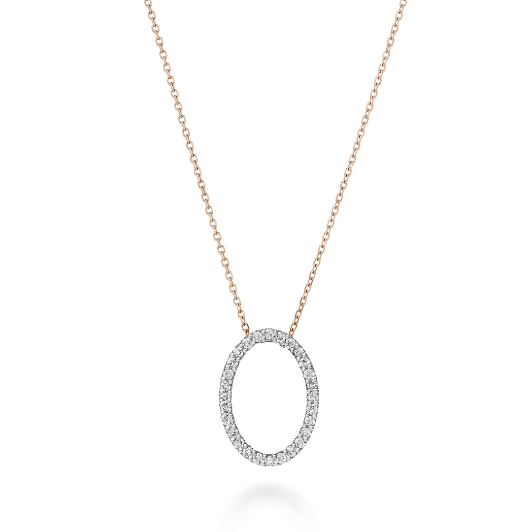 Golay cl 18k ovale Form Geometrien Diamanten 0,16 ct Weißgold Cat.rose GPFOVDIO7