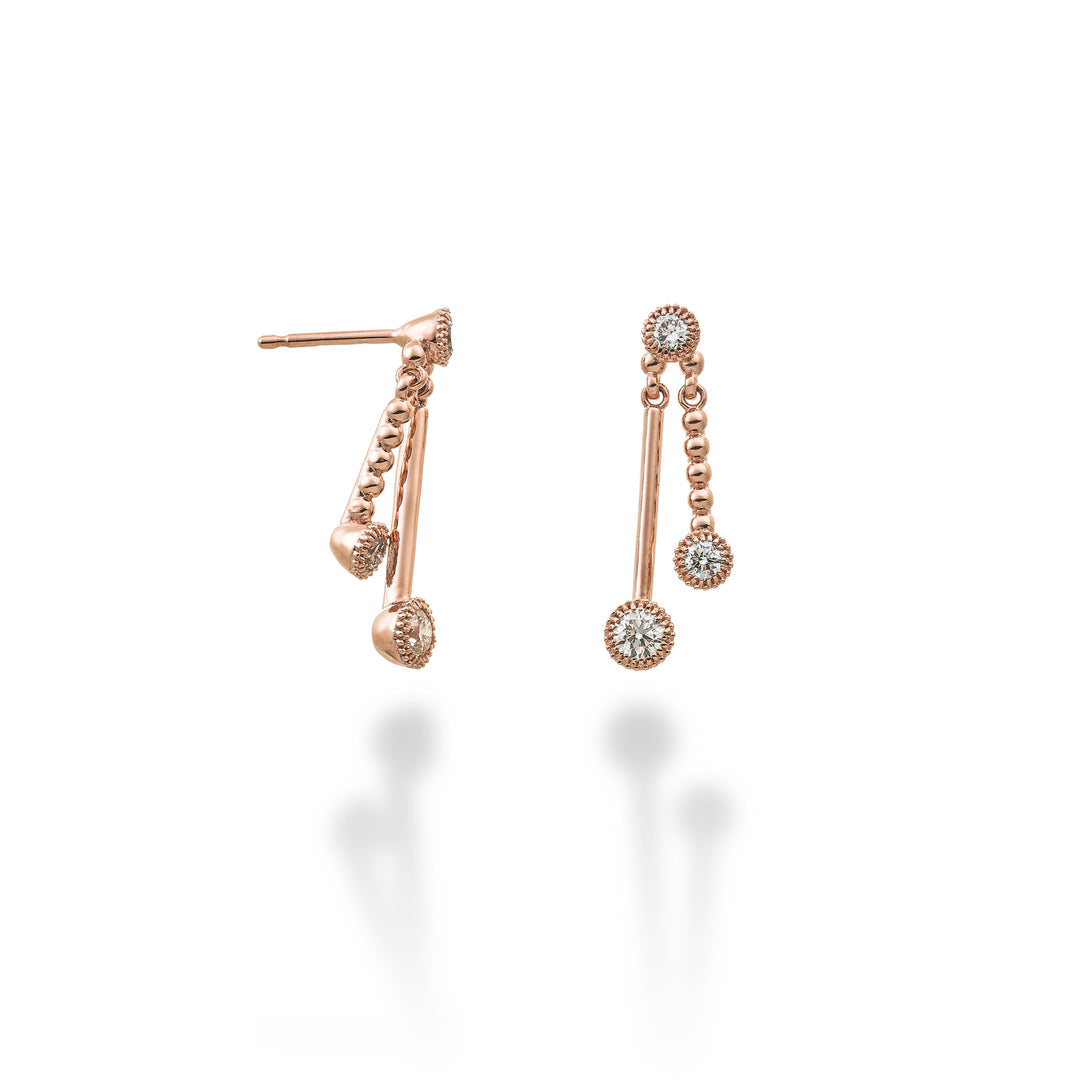 Golay oder 18 Karat Skalar-Trilogie ct.0,72 (0,09+0,09+0,18) Roségold GOTRS049DIO3