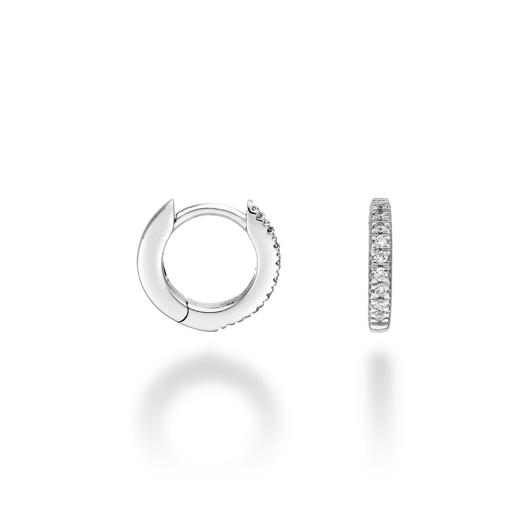 Nihama oder 18 Kt. 0,09 Weißgold, Größe 1, Durchm. Ost. 10 mm NO5077O4BR009-1