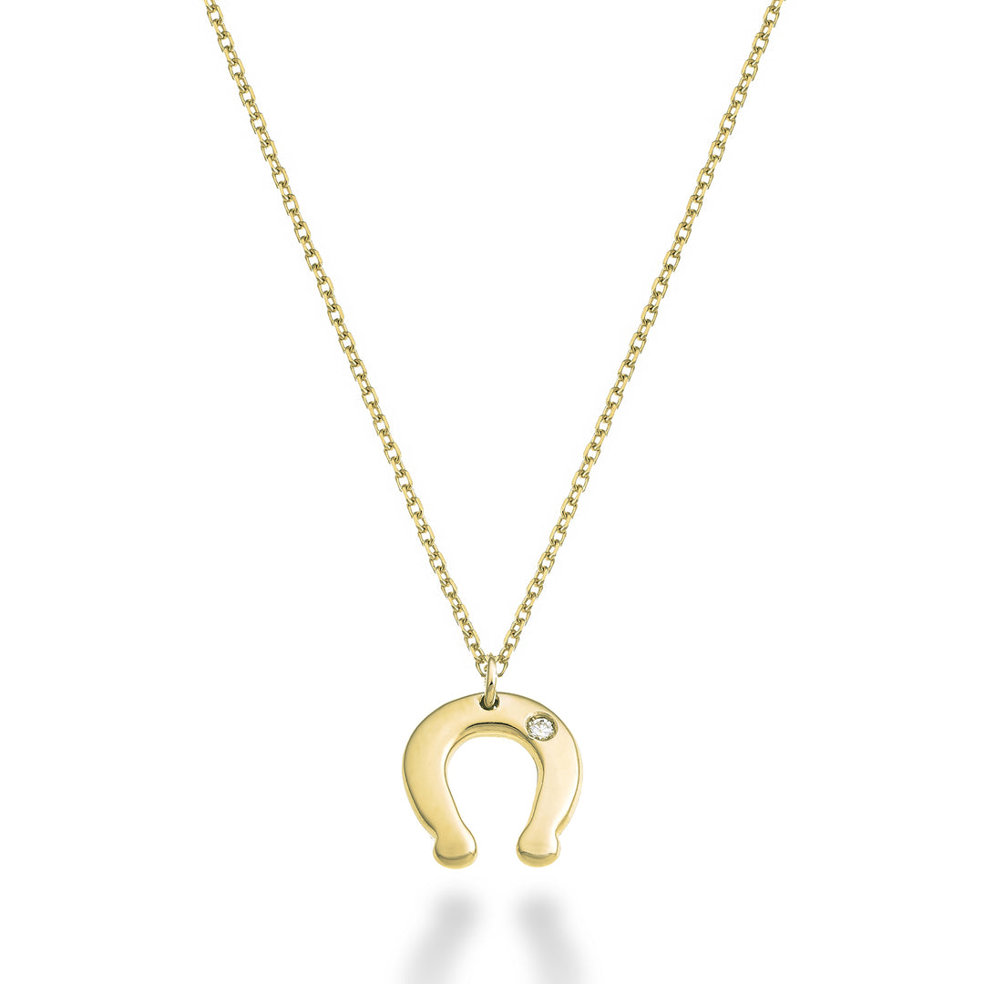 Mikiko cl 18k hoefijzer 0,01 ct geelgoud MD5134O1BR001