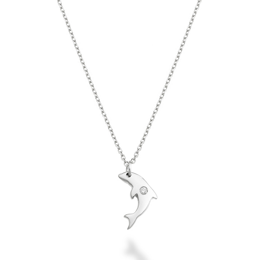 Nihama cl 18k dolfijn 0,01 ct witgoud ND5136O4BR001
