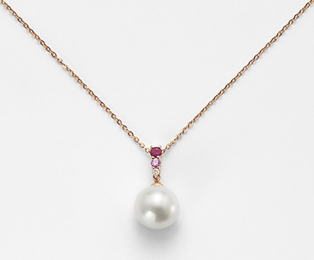 Mikiko cl 18k fw 9/9,5 diam. ct.0,015 saffier. roze 0,05 ct robijn 0,09 ct MD0903O3FABI090