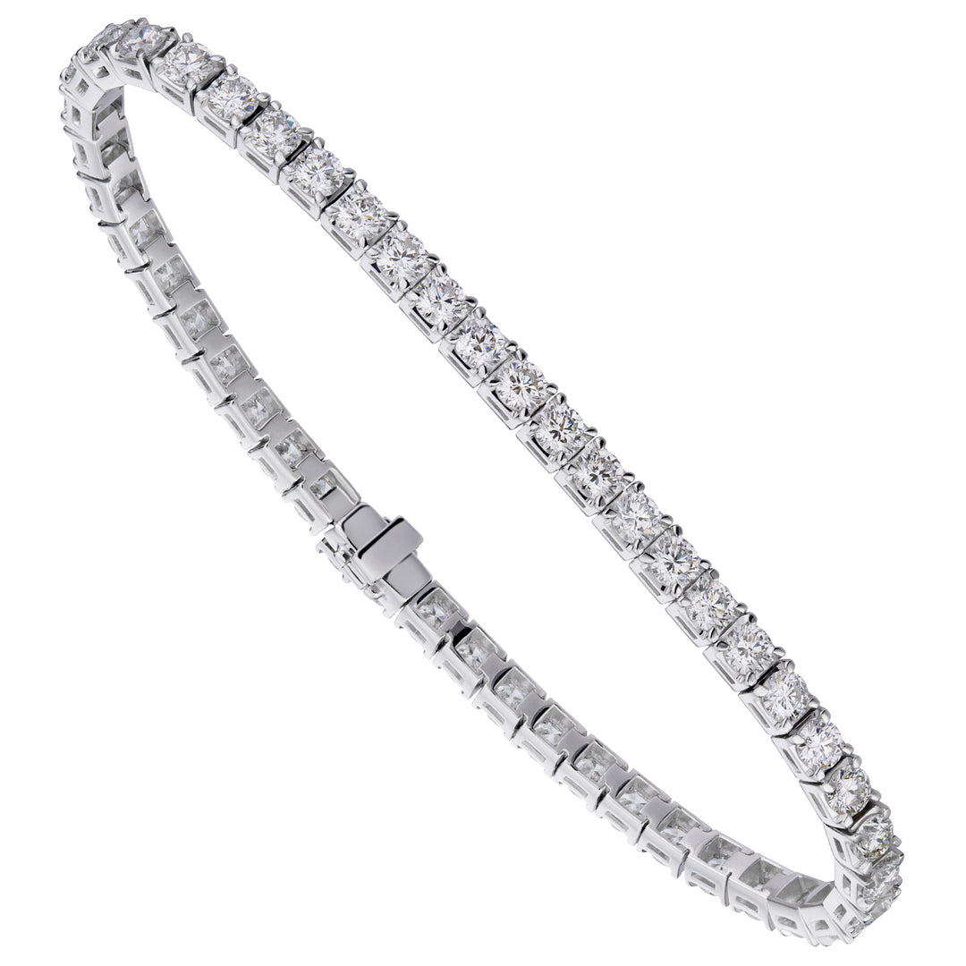 X-Diamond tennis grif square 0.25 ct bezel lgd diamonds