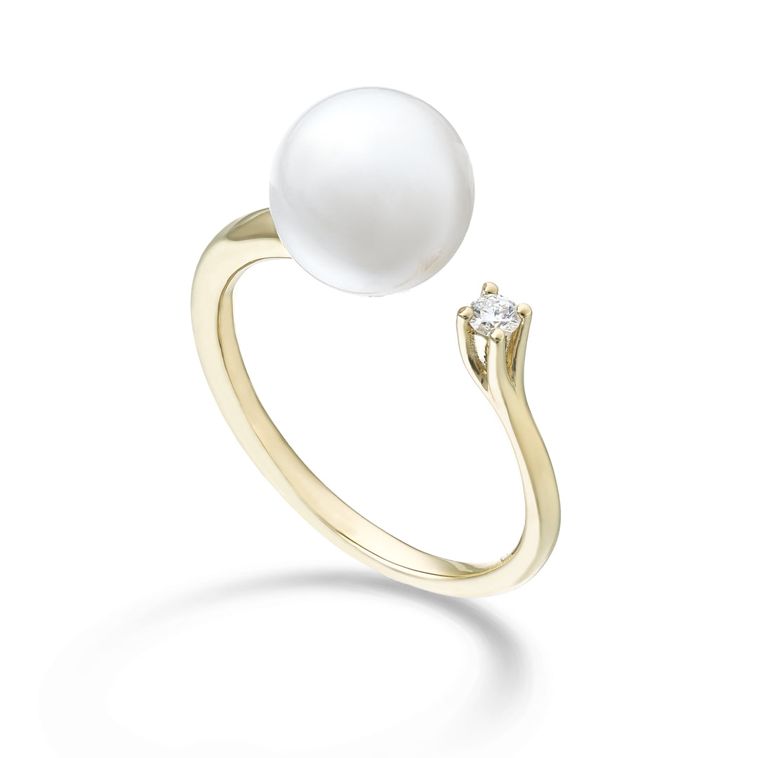 Mikiko an 18k fw 9/9.5 ct.0.05 yellow gold MA0846O1FABI090