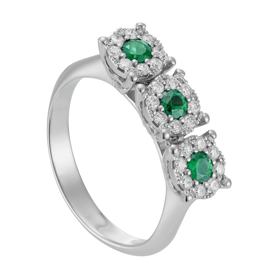 Nihama ein 18k Smaragd n. ct.0,27 Durchm. 0,29 ct NAGICETR01DISMO4