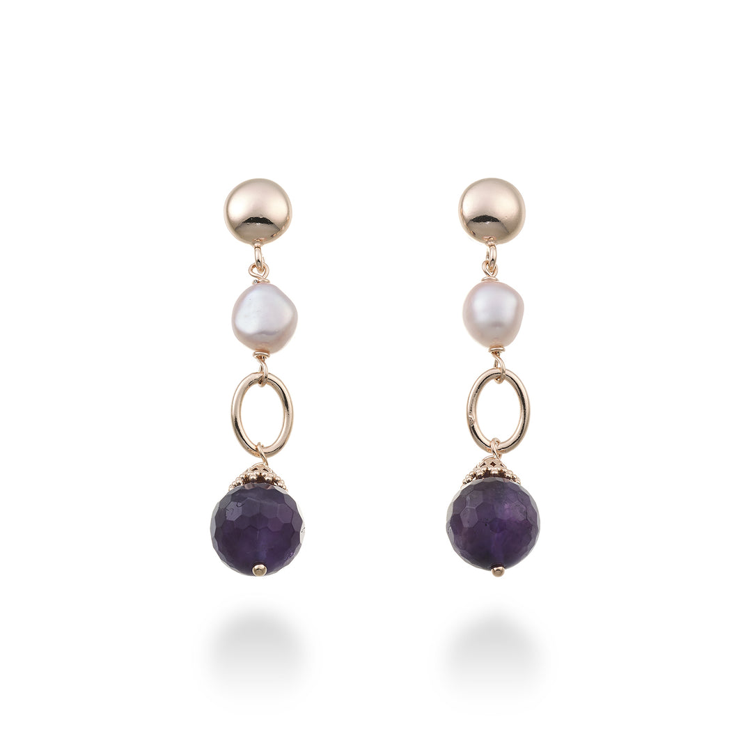 Mikiko oder AG925 FW-Stange. mu 9/10 Amethyst 12mm MO7654A3FDMU910