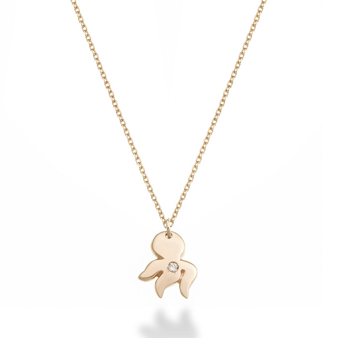 Mikiko cl 18k octopus 0,01 ct roségoud MD5137O3BR001