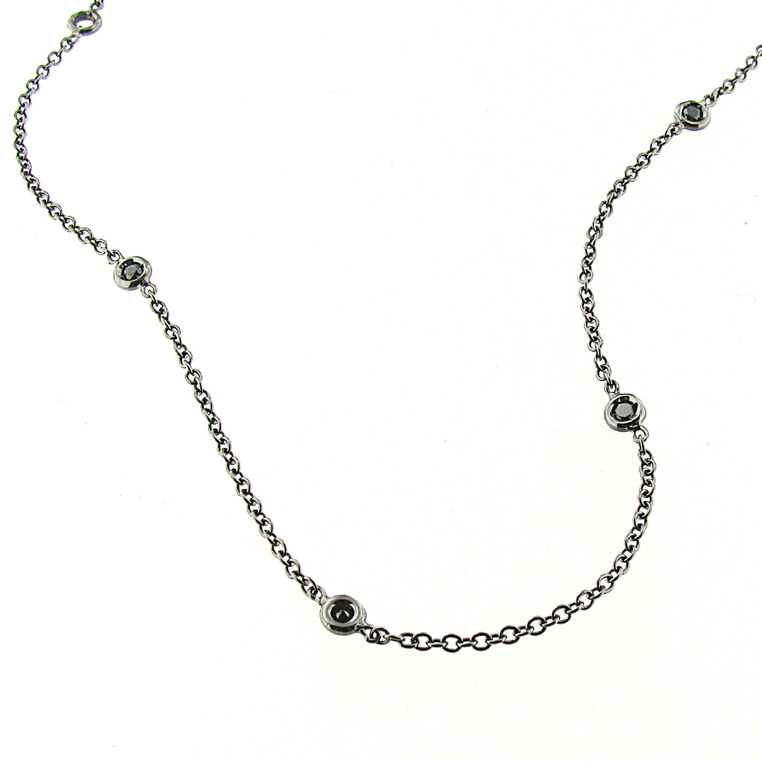Golay choker 9 studs 42 cm black GNETIDN-14287110098
