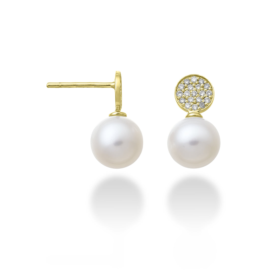 Nihama oder 18 Karat runder FW 8/8,5 ct.0,20 Gelbgold NO1593O1FABI080