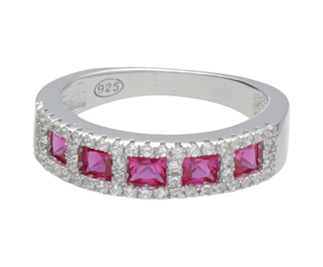 Mikiko an ag925 gem swarovski white and red MA7184A4RED00