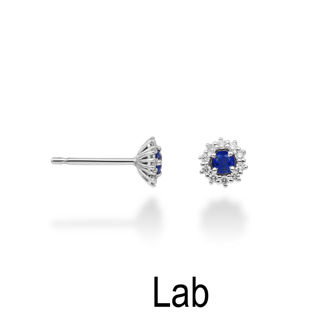 Mikiko oder 18 Karat Saphir Lab ct.0,24 Durchm. 0,14 ct Größe 2 MO5067O4ZFL024