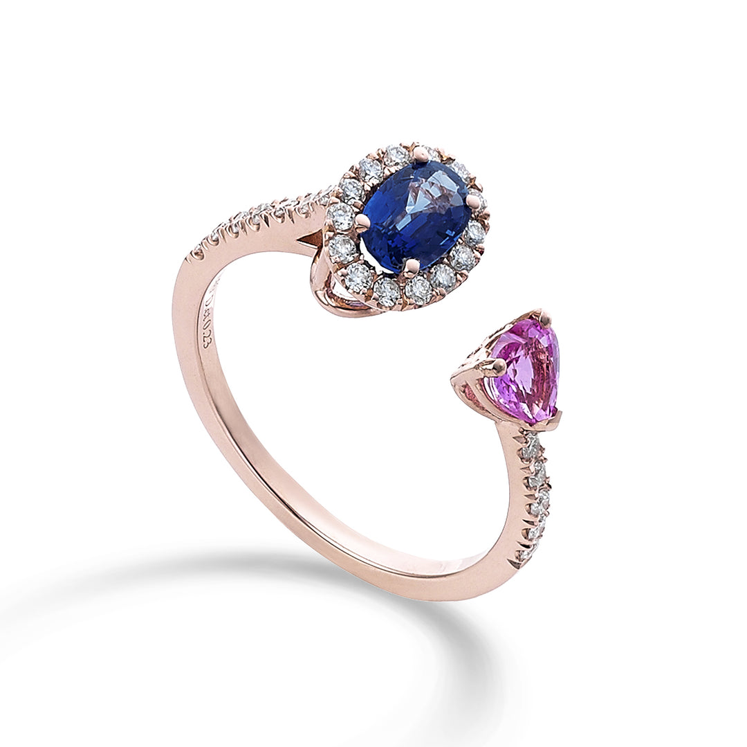 Golay ring contra zaff ov 6x4 en zaff roze hart 4x4 ACLC305DZBZP-22244110036