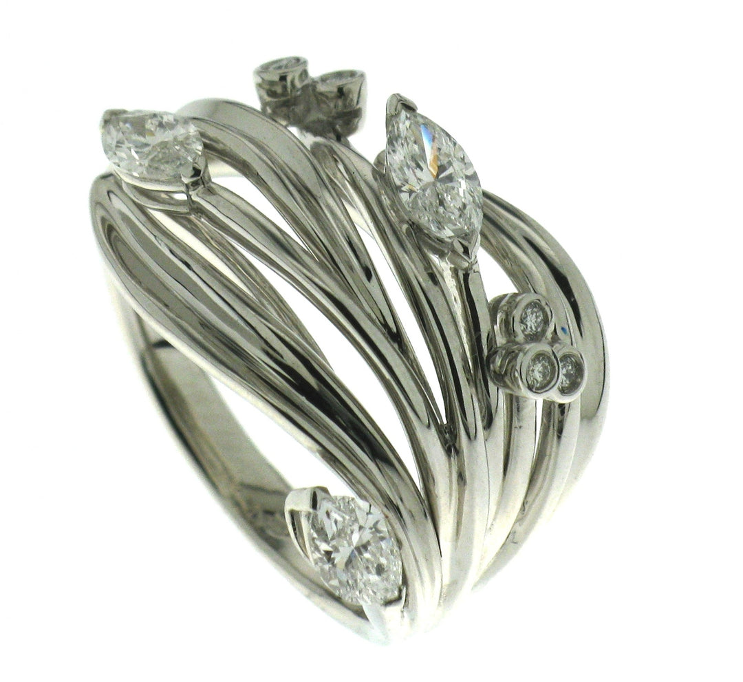 Golay olijfring 2 maat platina ARA15501-11248000004