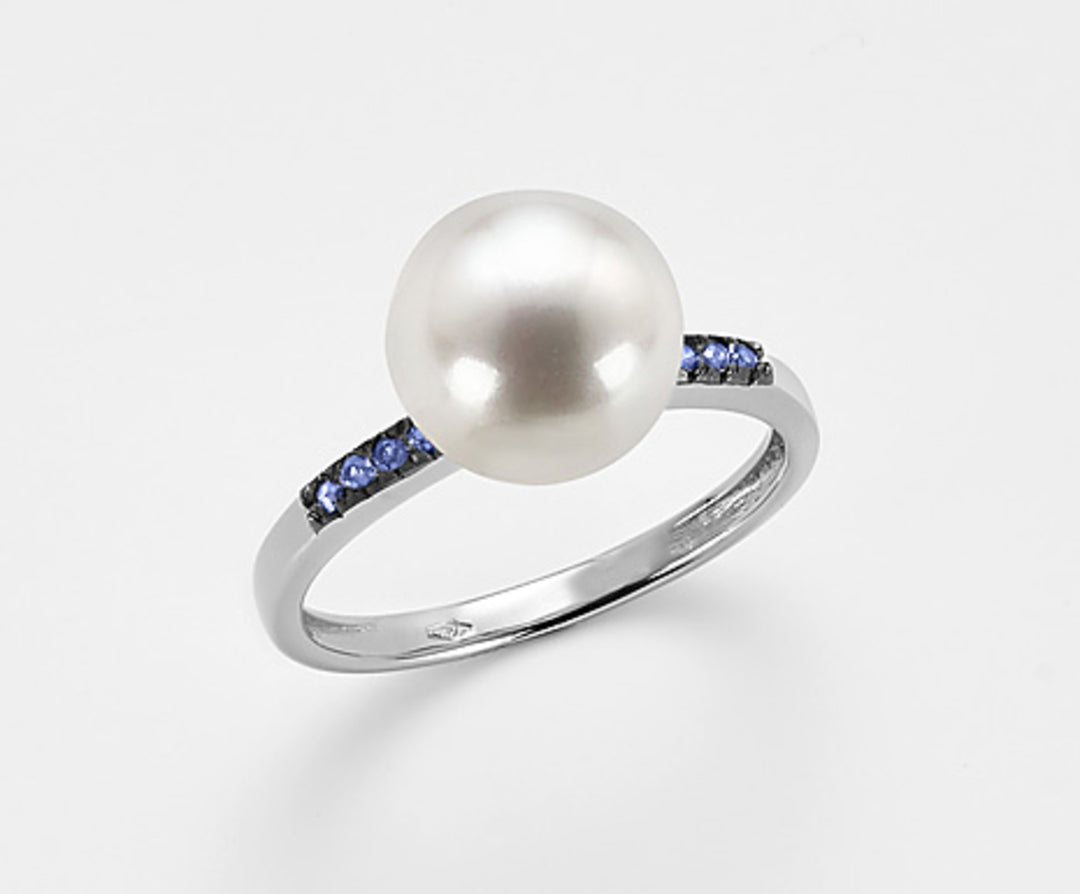 Nihama und 18 Karat FW 9,5/10 blaue Saphire 0,06 ct NA0798O7ZAFFBLU