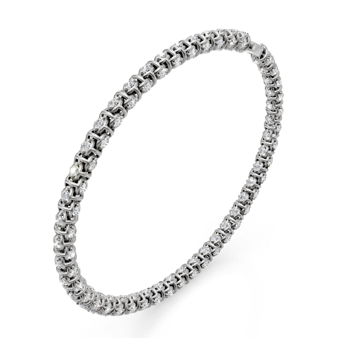 Golay zachte mesh armband met diamanten 0,014 ct wit BD540D0017B-175-24284110046