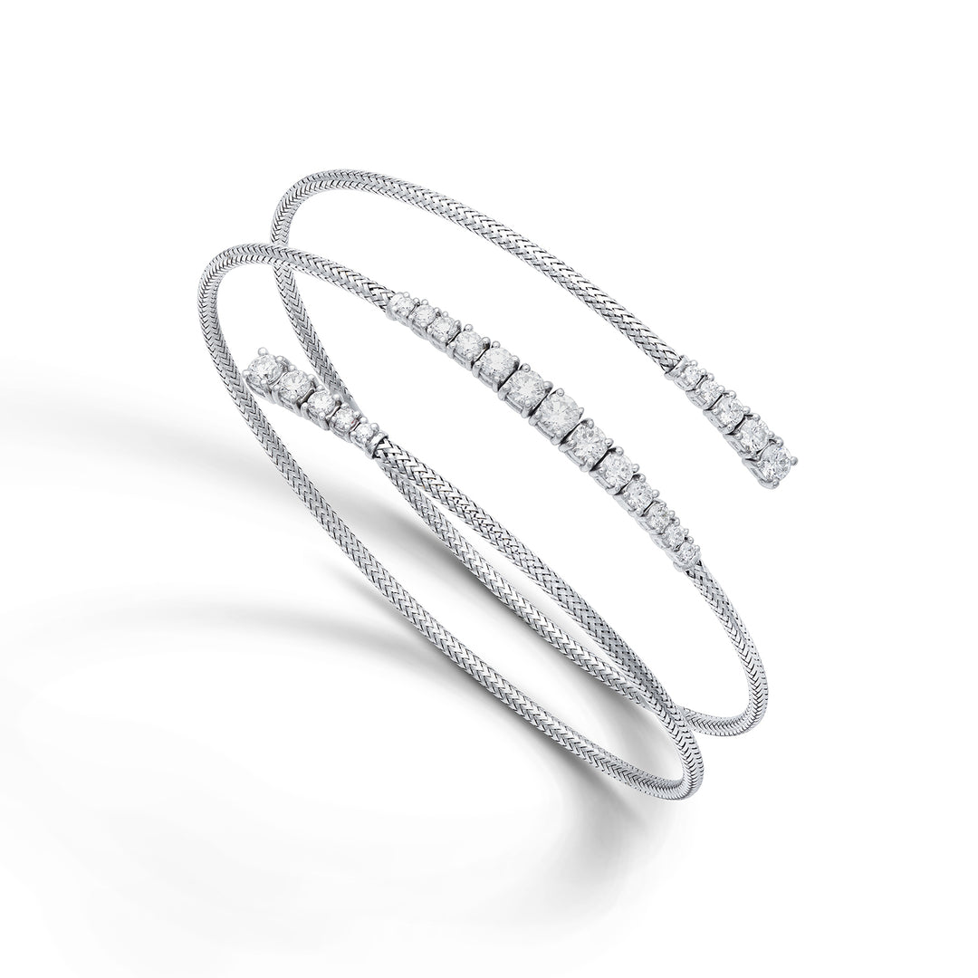 World Diamond Group br 18k mesh diam. 1,41 ct witgoud GBMAGLIA03DIO4