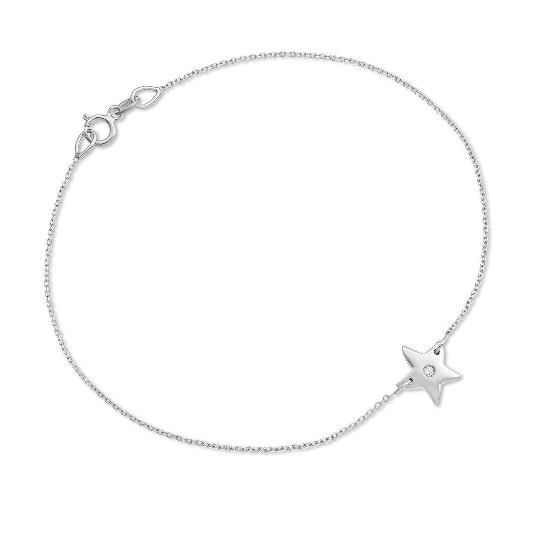 Nihama br 18k zeester 0,01 ct witgoud NB5050O4BR001