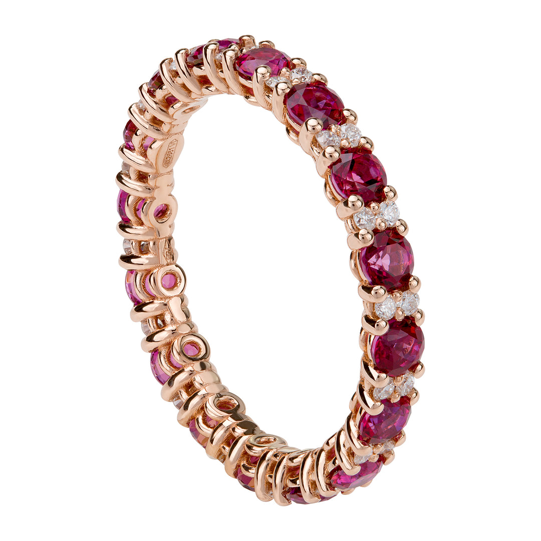 Golay eternity diamonds and blazing red topaz AET007100DIBR-18026110094
