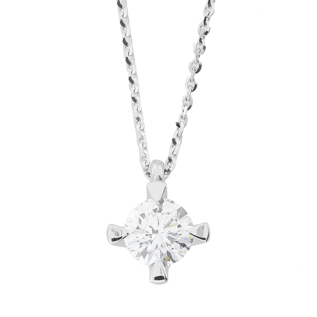 Golay light point necklace 4 triangular prongs PL001WDI-18340000148