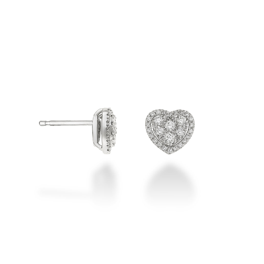 Golay heart-shaped multi-stone earrings OMPC003DI1-23088110038