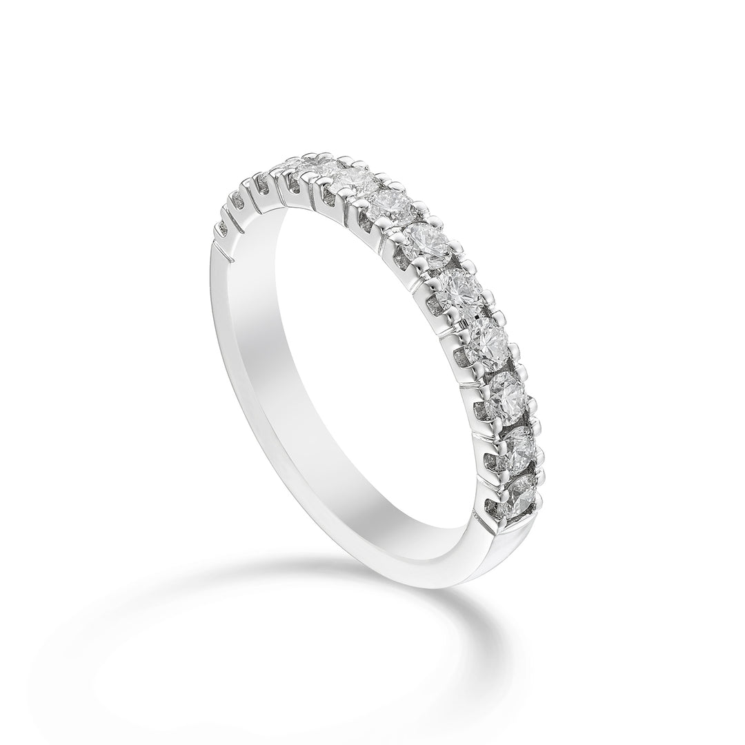 Golay linear half-turn ring in white gold ct. 0.72 AETMG022DI072B-23249110032