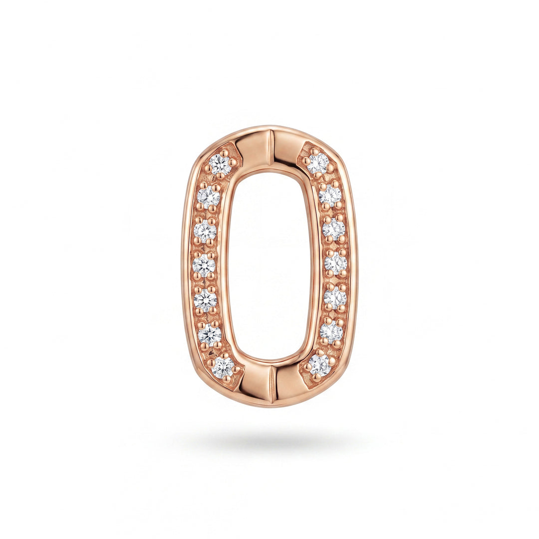Golay small ring set with diamonds, in 18k rose gold GMISMADIO3