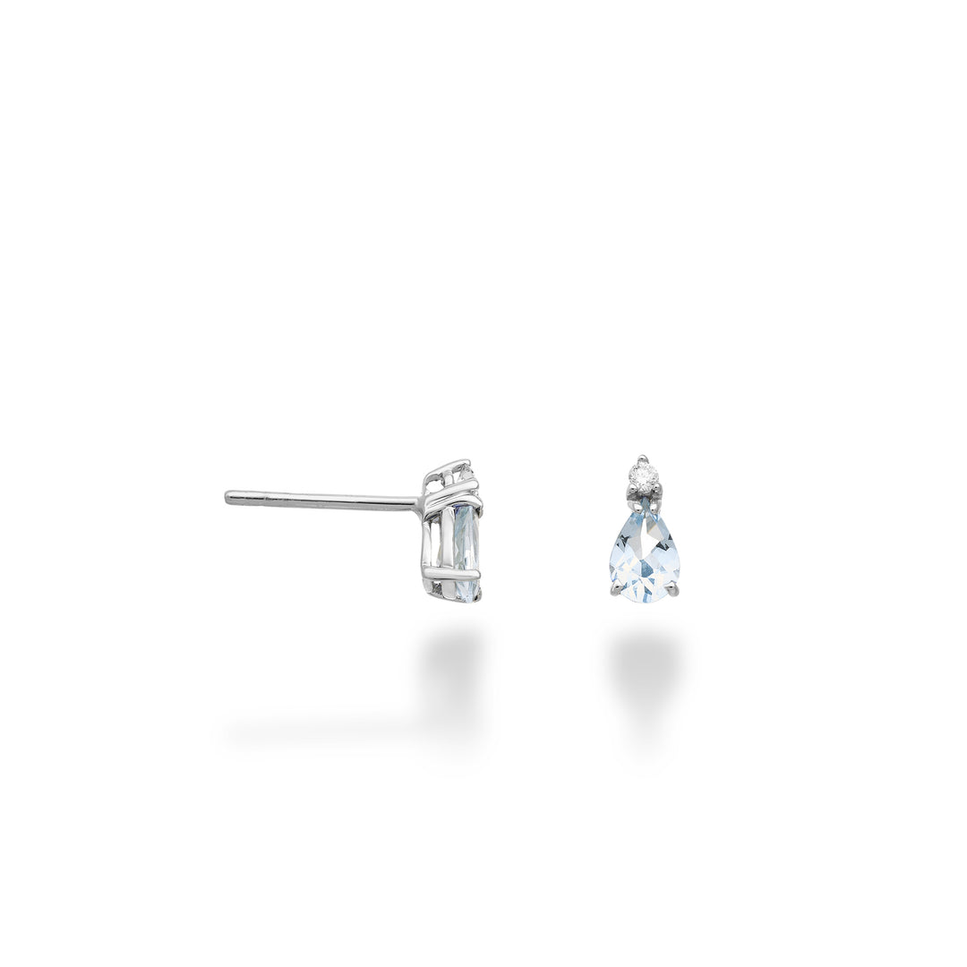 Nihama oder 18k Aquamarin Tropfen 6x4 und Diamant NO5170O4AM