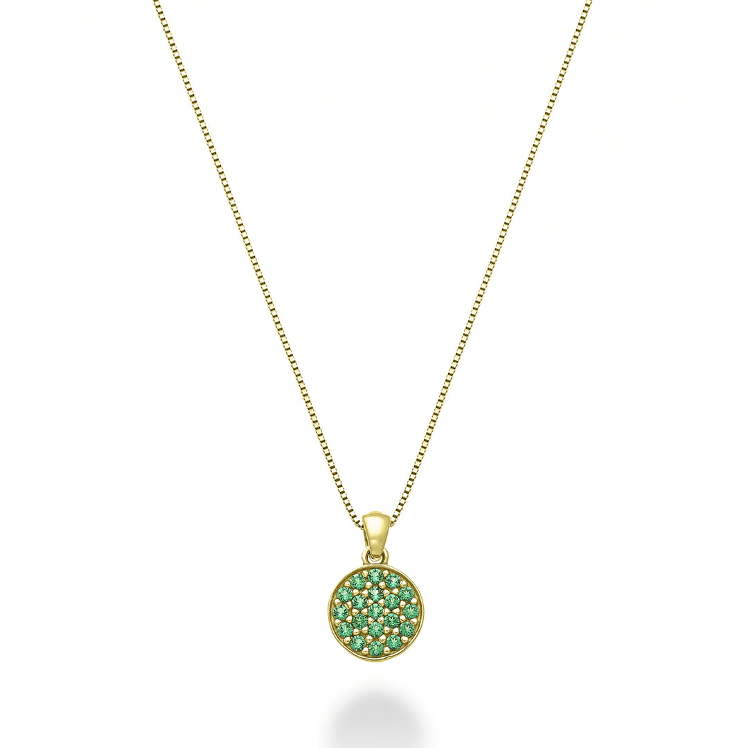 Mikiko cl 18k round emeralds 0.09 ct yellow gold MD5165O1SMR