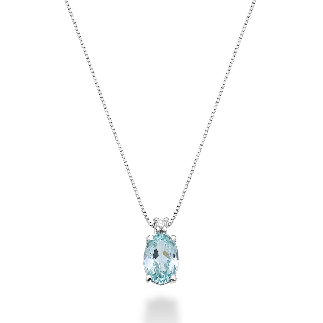 Nihama cl 18k ovale paraiba toermalijn 7x5 ct.0,80 diam. ct.0,015 ND5035O4PAR