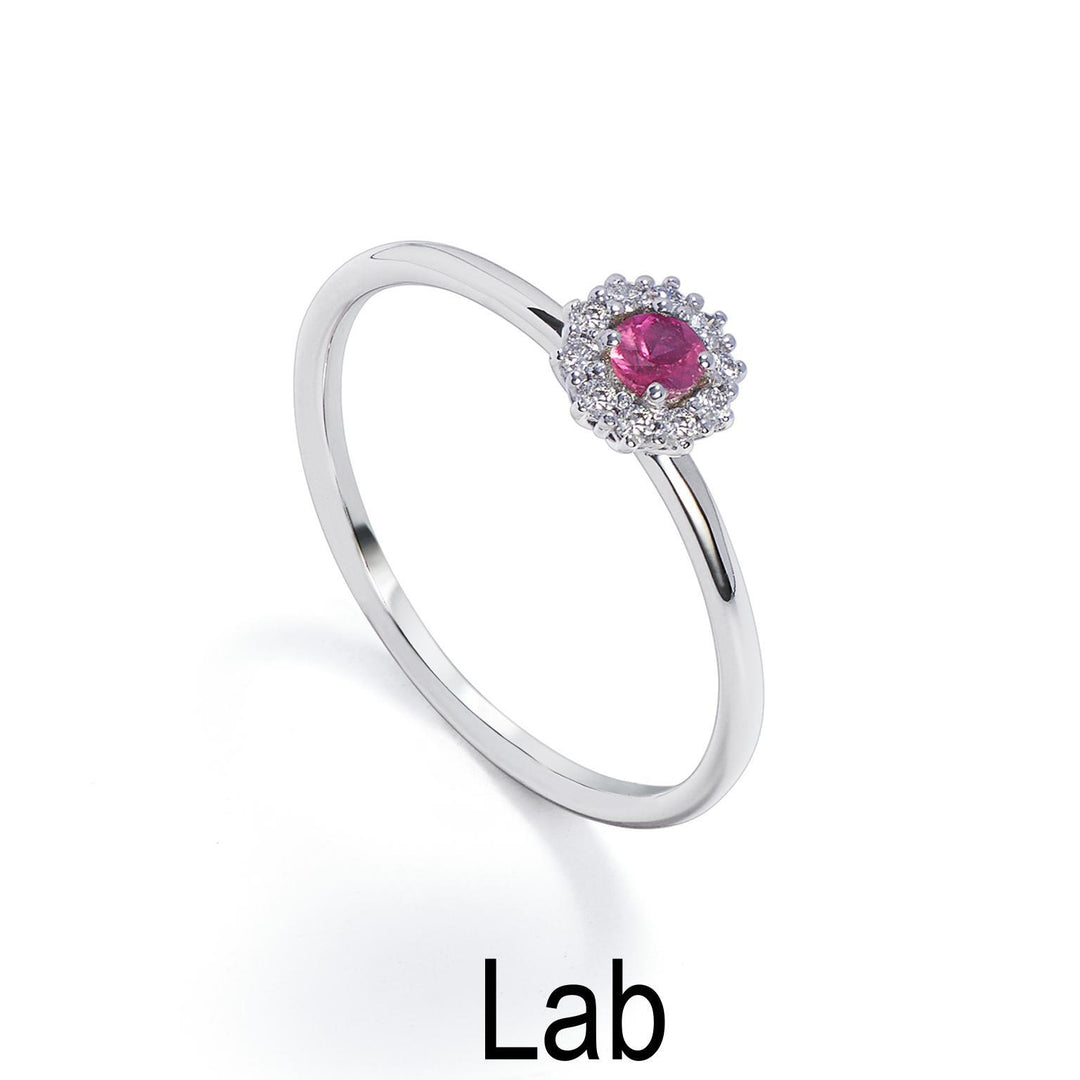 Nihama an 18k ruby ​​lab ct.0,12 diam. ct.0.07 size 2 NA5140O4RBL012