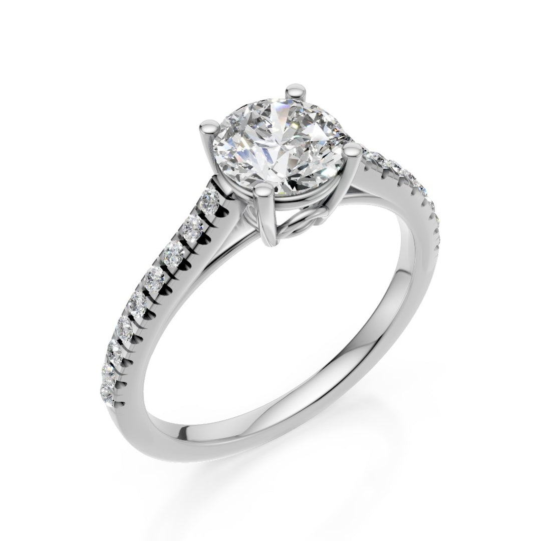 Nihama een 18kt solitaire lab g.d. ct. 1,12 cent. 0,95, stuurpen 0,17 NXD00AN018O4BI112