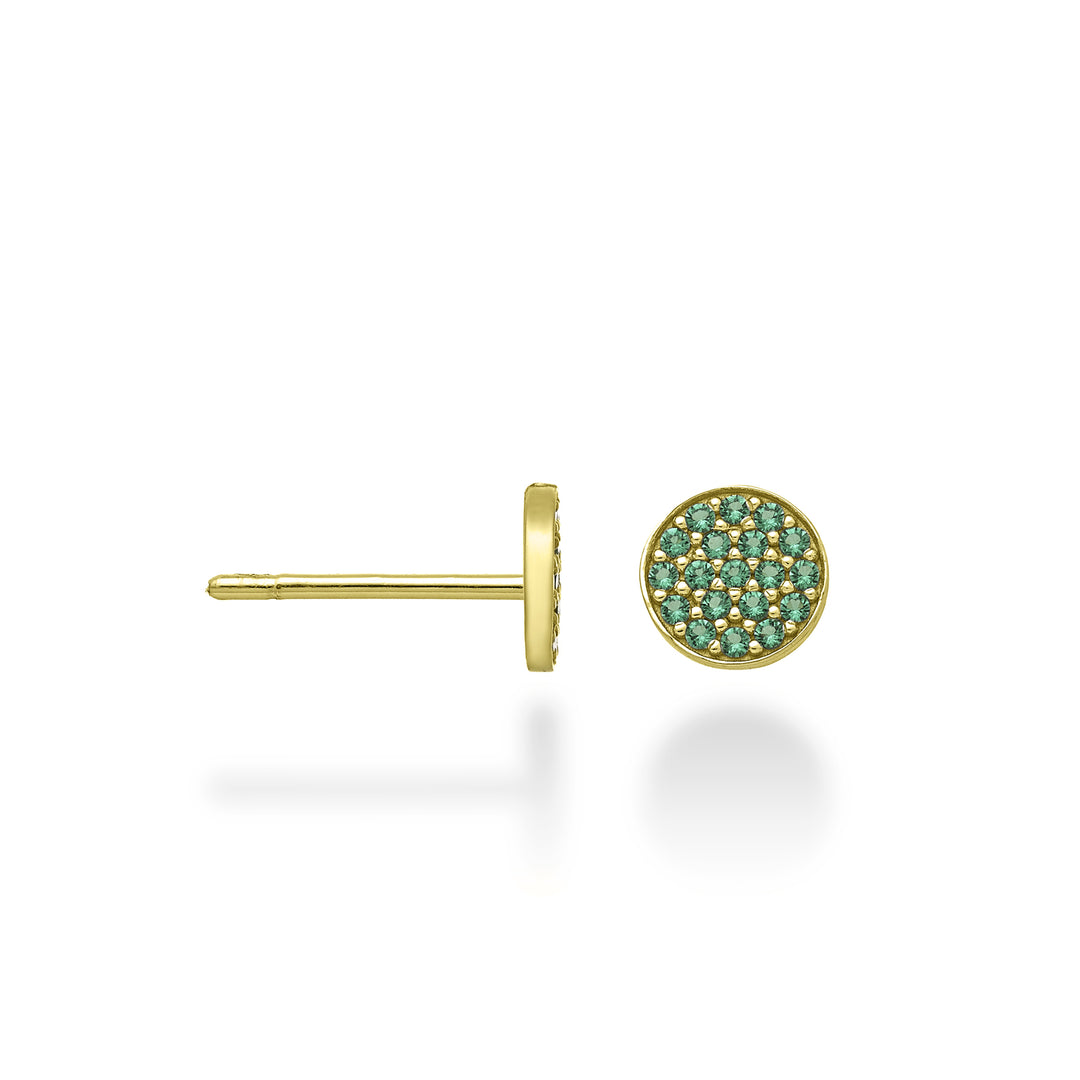 Mikiko oder 18 Karat runder Smaragd 0,18 ct Gelbgold MO5147O1SMR