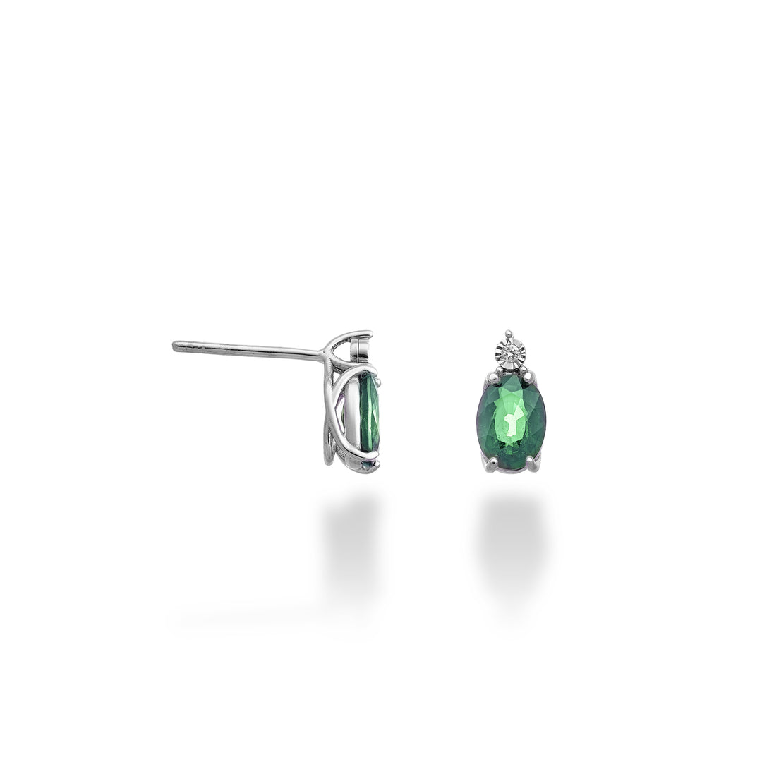 Mikiko oder 18k Smaragd n. 7x5 Oval mit MO5176O4SMN140 Diamant