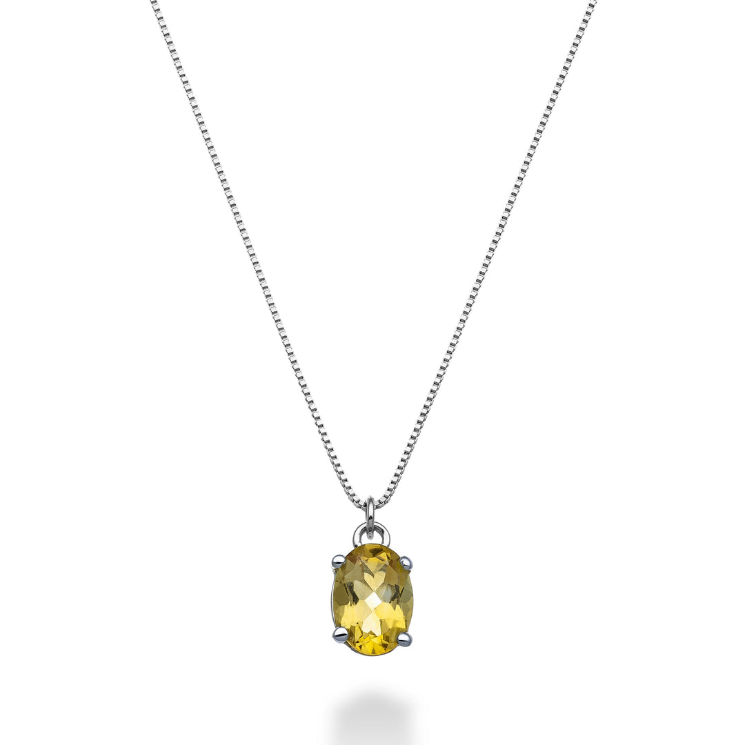 Mikiko cl 18k ovaal citrien 7x5 ct.0,60 MD5141O4CITR